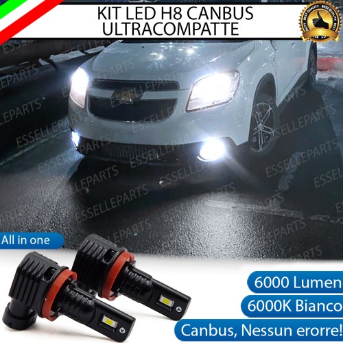 Kit Full LED H8 6000 LUMEN Canbus 6000K Fendinebbia per CHEVROLET ORLANDO