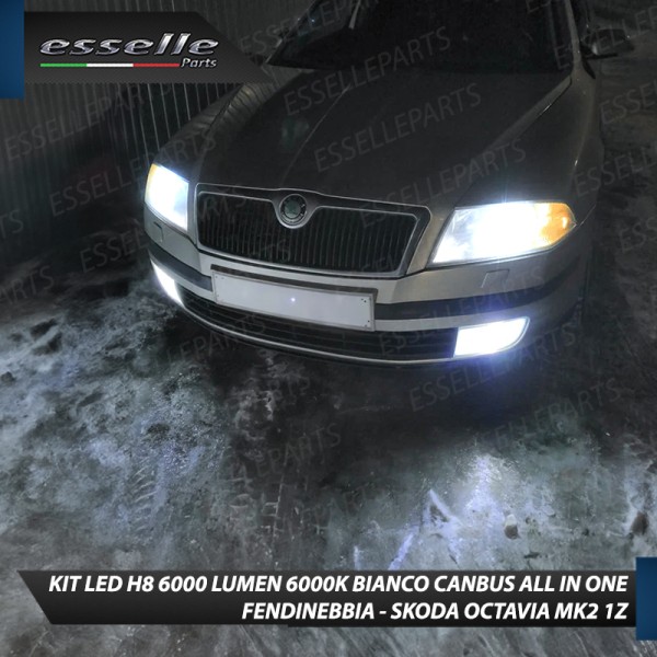Kit Full LED H8 6000 LUMEN Canbus 6000K Fendinebbia per SKODA OCTAVIA MK2