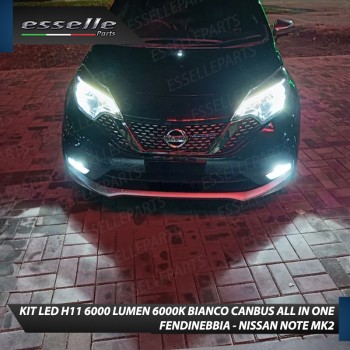 Kit Full LED H11 6000 LUMEN Canbus 6000K Fendinebbia per NISSAN NOTE MK2 Kit Full LED H11 6000 LUMEN Canbus 6000K Fendinebbia per NISSAN NOTE MK2