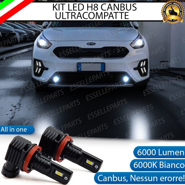 Kit Full LED H8 6000 LUMEN Canbus 6000K Fendinebbia per KIA NIRO