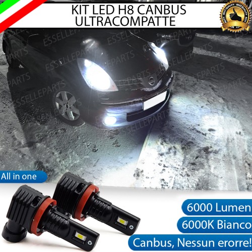 Kit Full LED H8 6000 LUMEN Canbus 6000K Fendinebbia per NISSAN NOTE MK1