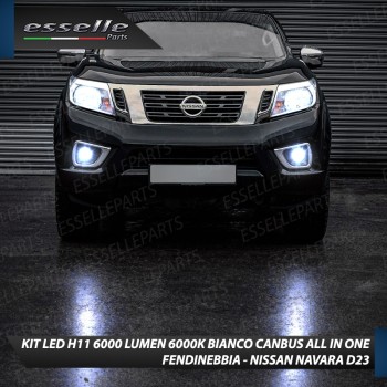 Kit Full LED H11 6000 LUMEN Canbus 6000K Fendinebbia per NISSAN NAVARA D23