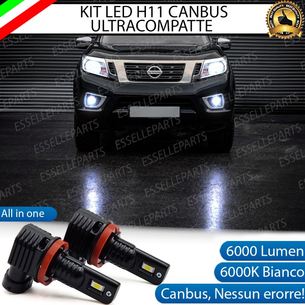 Kit Full LED H11 6000 LUMEN Canbus 6000K Fendinebbia per NISSAN NAVARA D23