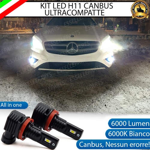 Kit Full LED H11 6000 LUMEN Canbus 6000K Bianco Fendinebbia Mercedes GLA X156