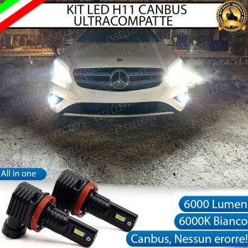 Kit Full LED H11 6000 LUMEN Canbus 6000K Bianco Fendinebbia Mercedes GLA X156
