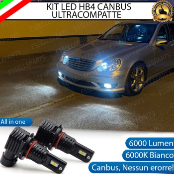 Kit Full LED HB4 6000 LUMEN Canbus 6000K Bianco Fendinebbia per Mercedes Classe C W203