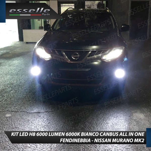 Kit Full LED H8 6000 LUMEN Canbus 6000K Fendinebbia per NISSAN MURANO MK2
