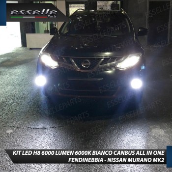 Kit Full LED H8 6000 LUMEN Canbus 6000K Fendinebbia per NISSAN MURANO MK2