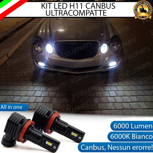 Kit Full LED H11 6000 LUMEN Canbus 6000K Bianco Fendinebbia per Mercedes Classe E W211
