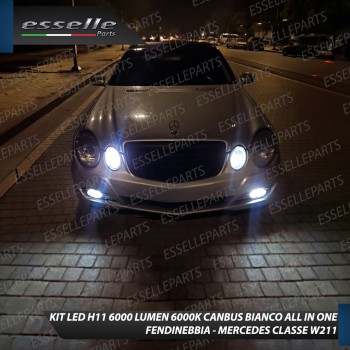 Kit Full LED H11 6000 LUMEN Canbus 6000K Bianco Fendinebbia per Mercedes Classe E W211 Kit Full LED H11 6000 LUMEN Canbus 6000K Bianco Fendinebbia per Mercedes Classe E W211
