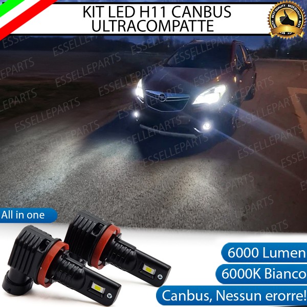 Kit Full LED H11 6000 LUMEN Canbus 6000K Fendinebbia per OPEL MOKKA