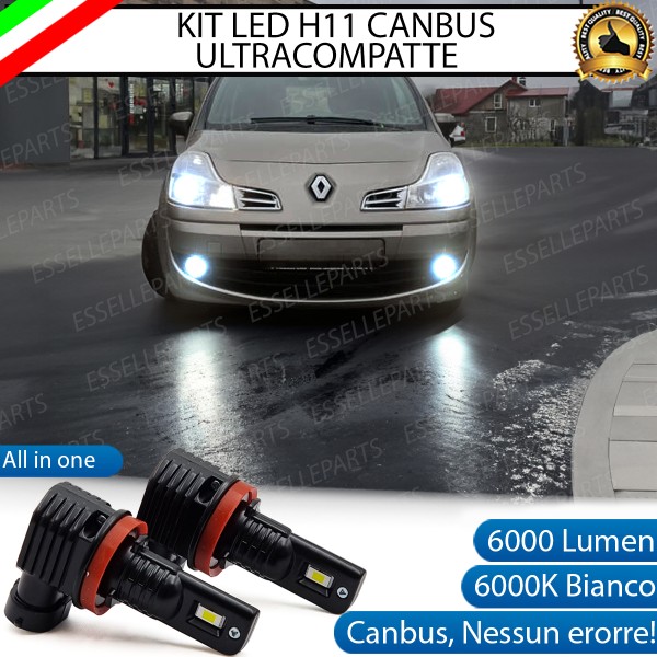 Kit Full LED H11 6000 LUMEN Canbus 6000K Fendinebbia per RENAULT MODUS