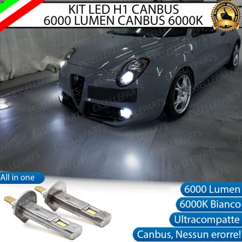 Kit Full LED coppia H1 6000 LUMEN Fendinebbia per ALFA ROMEO MITO PRE-RESTYLING