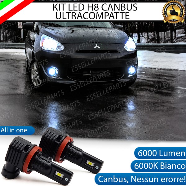 Kit Full LED H8 6000 LUMEN Canbus 6000K Fendinebbia per MITSUBISHI MIRAGE
