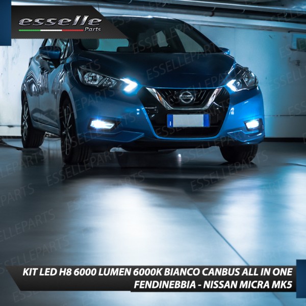 Kit Full LED H8 6000 LUMEN Canbus 6000K Fendinebbia per NISSAN MICRA MK5