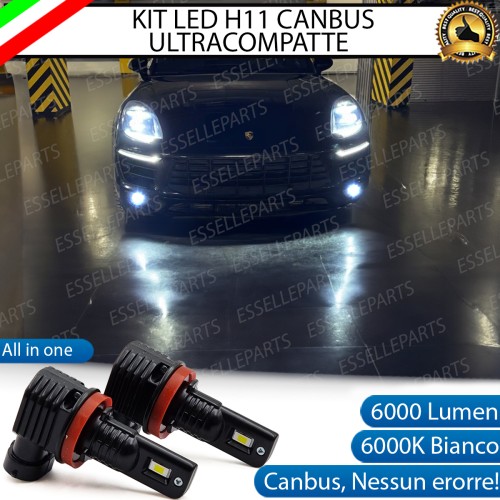 Kit Full LED H11 6000 LUMEN Canbus 6000K Fendinebbia per PORSCHE MACAN