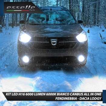 Kit Full LED H16 6000 LUMEN Canbus 6000K Bianco Fendinebbia per DACIA LODGY Kit Full LED H16 6000 LUMEN Canbus 6000K Bianco Fendinebbia per DACIA LODGY