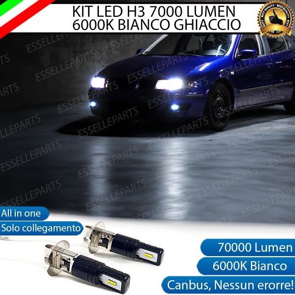 Kit Full LED H3 7000 Lumen Fendinebbia per SEAT LEON MK1 1M