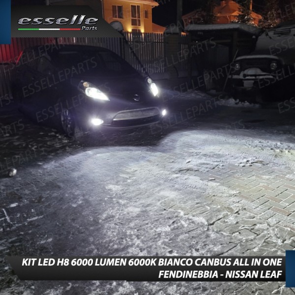 Kit Full LED H8 6000 LUMEN Canbus 6000K Fendinebbia per NISSAN LEAF MK1