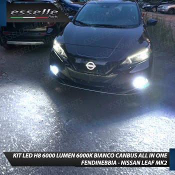 Kit Full LED H8 6000 LUMEN Canbus 6000K Fendinebbia per NISSAN LEAF MK2