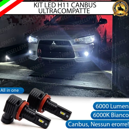 Kit Full LED H11 6000 LUMEN Canbus 6000K Fendinebbia per MITSUBISHI LANCER 8