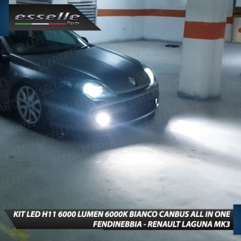 Kit Full LED H11 6000 LUMEN Canbus 6000K Fendinebbia per RENAULT LAGUNA MK3
