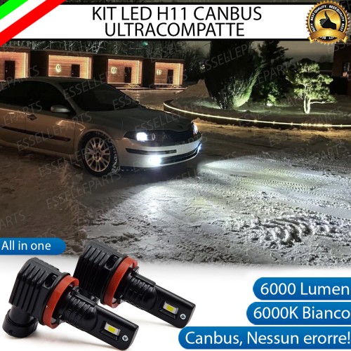 Kit Full LED H11 6000 LUMEN Canbus 6000K Fendinebbia per RENAULT LAGUNA MK2