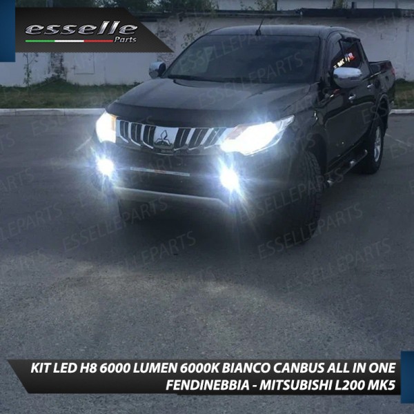 Kit Full LED H8 6000 LUMEN Canbus 6000K Fendinebbia per MITSUBISHI L200 MK5