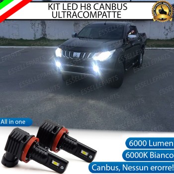 Kit Full LED H8 6000 LUMEN Canbus 6000K Fendinebbia per MITSUBISHI L200 MK5 Kit Full LED H8 6000 LUMEN Canbus 6000K Fendinebbia per MITSUBISHI L200 MK5