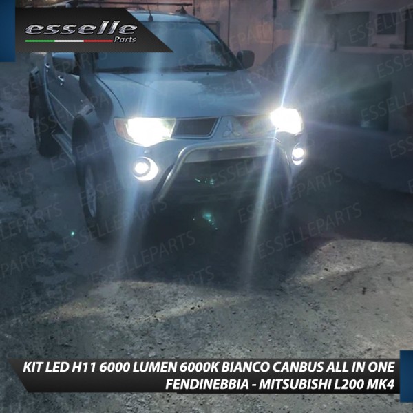 Kit Full LED H11 6000 LUMEN Canbus 6000K Fendinebbia per MITSUBISHI L200 MK4