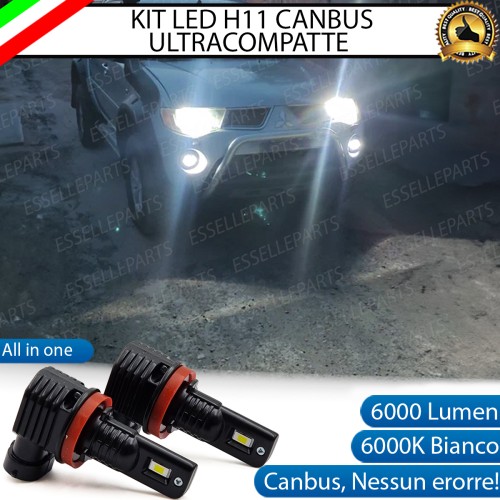 Kit Full LED H11 6000 LUMEN Canbus 6000K Fendinebbia per MITSUBISHI L200 MK4