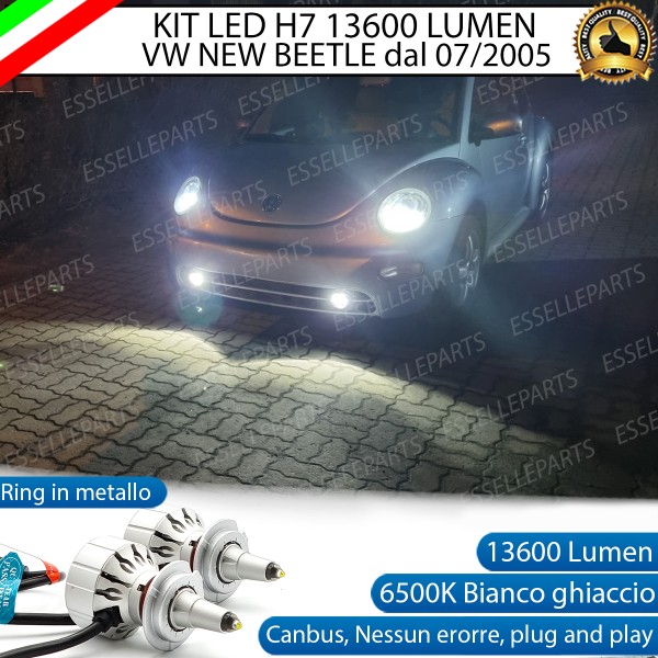 Kit Full LED H7 Monoled al quarzo 13600 Lumen 6000K per VW New Beetle dal 07/2005