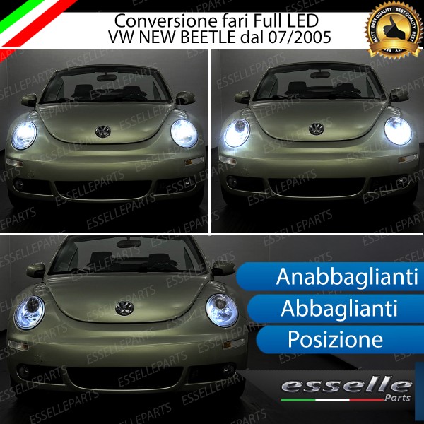 Conversione Fari Full LED 6000K bianco per VW New Beetle dal 07/2005