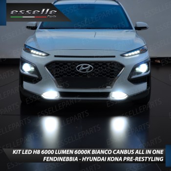 Kit Full LED H8 6000 LUMEN Canbus 6000K Fendinebbia per HYUNDAI KONA PRE-RESTYLING