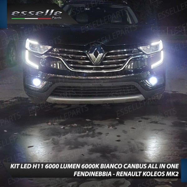 Kit Full LED H11 6000 LUMEN Canbus 6000K Fendinebbia per RENAULT KOLEOS MK2