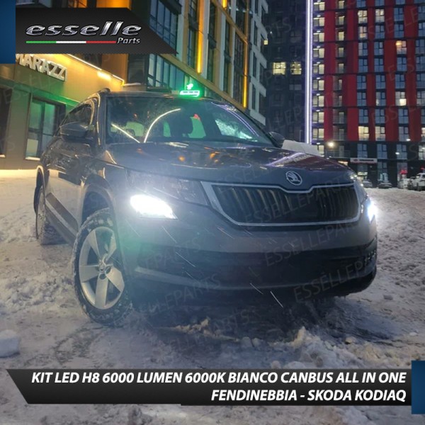 Kit Full LED H8 6000 LUMEN Canbus 6000K Fendinebbia per SKODA KODIAQ
