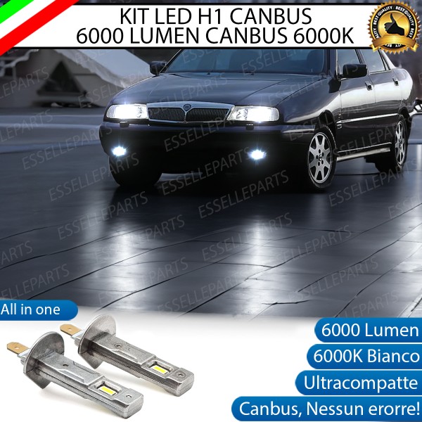 Kit Full LED coppia H1 6000 LUMEN Fendinebbia per LANCIA KAPPA