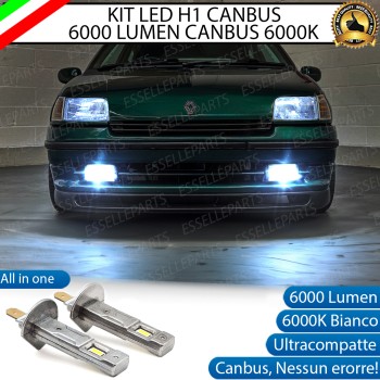 Kit Full LED coppia H1 6000 LUMEN Fendinebbia per Renault Clio Mk1