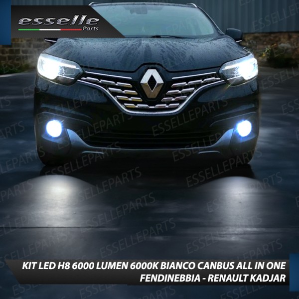 Kit Full LED H8 6000 LUMEN Canbus 6000K Fendinebbia per RENAULT KADJAR