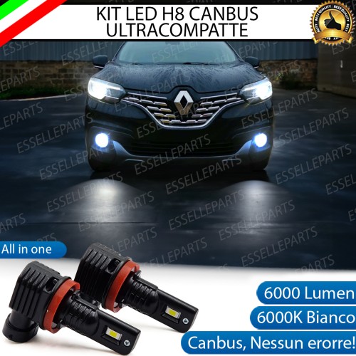 Kit Full LED H8 6000 LUMEN Canbus 6000K Fendinebbia per RENAULT KADJAR