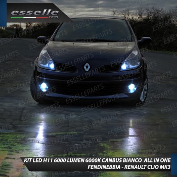 Kit Full LED H11 6000 LUMEN Canbus 6000K Fendinebbia per Renault Clio Mk3