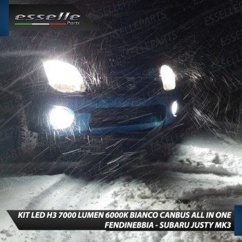 Kit Full LED H3 7000 Lumen Fendinebbia per SUBARU JUSTY MK3