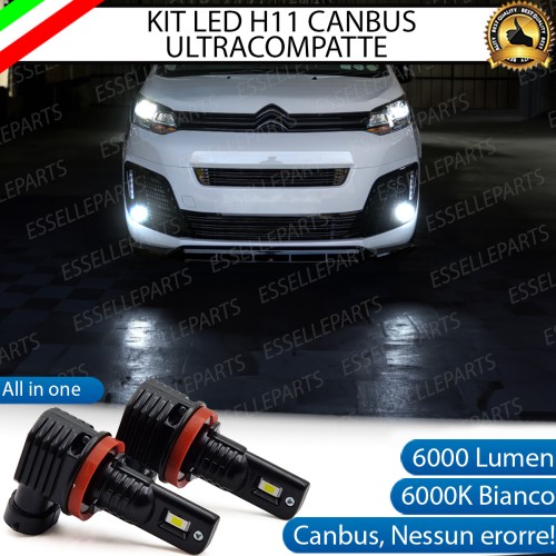 Kit Full LED H11 6000 LUMEN Canbus 6000K Fendinebbia per CITROEN JUMPY MK3