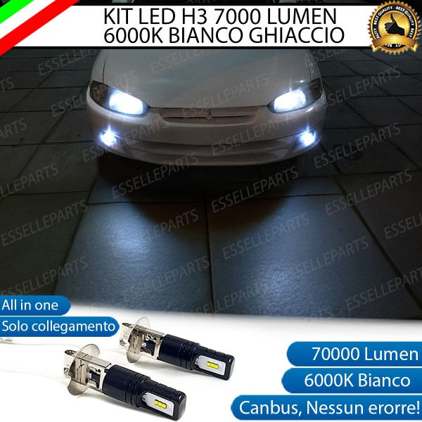 Kit Full LED H3 7000 Lumen Fendinebbia per MITSUBISHI COLT MK5