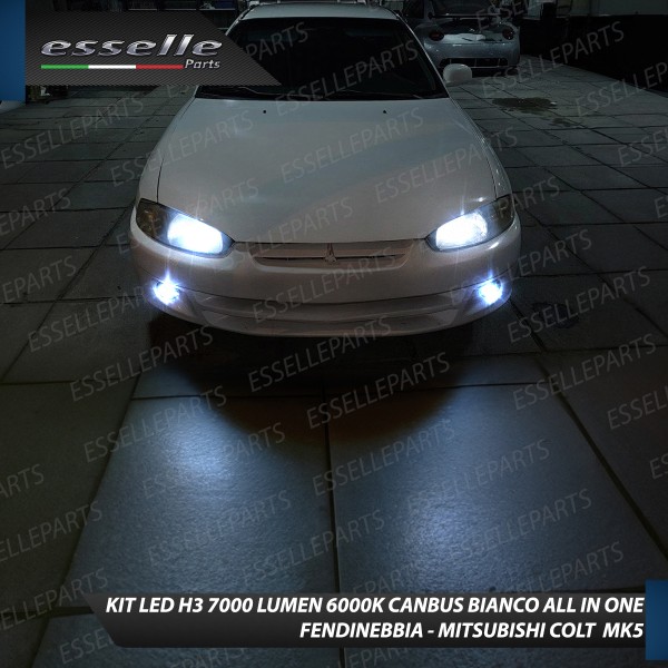 Kit Full LED H3 7000 Lumen Fendinebbia per MITSUBISHI COLT MK5