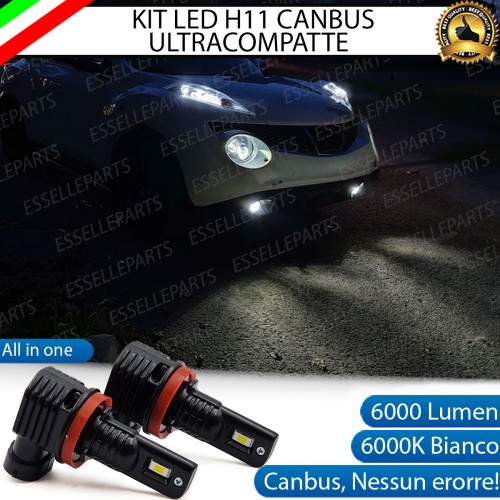 Kit Full LED H11 6000 LUMEN Canbus 6000K Fendinebbia per NISSAN JUKE RESTYLING
