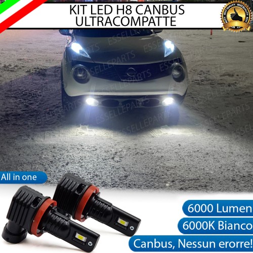 Kit Full LED H8 6000 LUMEN Canbus 6000K Fendinebbia per NISSAN JUKE PRE-RESTYLING