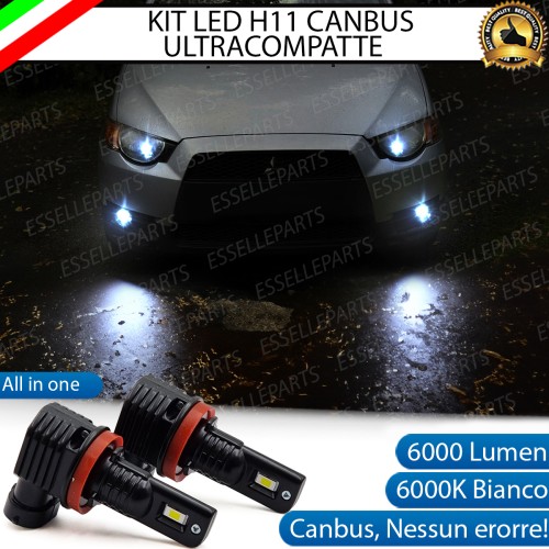 Kit Full LED H11 6000 LUMEN Canbus 6000K Fendinebbia per MITSUBISHI COLT MK7