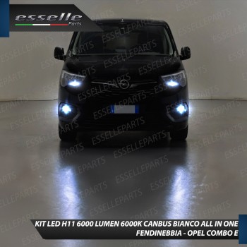 Kit Full LED H11 6000 LUMEN Canbus 6000K Fendinebbia per Opel Combo E Kit Full LED H11 6000 LUMEN Canbus 6000K Fendinebbia per Opel Combo E