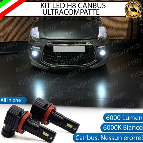 Kit Full LED H8 6000 LUMEN Canbus 6000K Fendinebbia per LIGIER JS50 PRE-RESTYLING